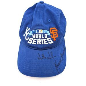 NEW ERA 2014 World Series Autographed Kansas City San Francisco Baseball Cap